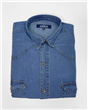 025 - Camisa Jean 2 Bolsillos con Tapa
