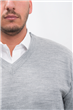 1850 - Pullover Escote V Fino Liso - Talle Especial 