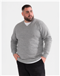 1850 - Pullover Escote V Fino Liso - Talle Especial 