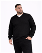 5957 - Sweater Escote V Panal Liso TALLE ESPECIAL
