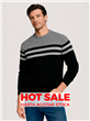 8010 - Sweater Escote Redondo Rayado