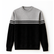 8012 - Sweater Escote Redondo Rayado