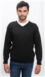 850 - Pullover Escote V Fino Vestir Liso 