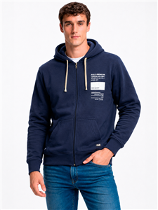 2966 - Campera Frisa Canguro Aero Estampada