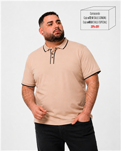 5103 - Chomba Jersey Con Vivos TALLE ESPECIAL