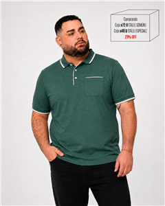 5106 - Chomba Jersey Con Bolsillos Con Vivos TALLE ESPECIAL