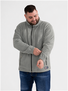 516 - Campera Micro Polar Con Bolsillos Y Cierre 