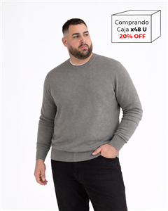 8102 - Sweater Escote Redondo TALLE ESPECIAL
