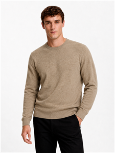 5450 - Sweater Escote Redondo Premium Con Lycra